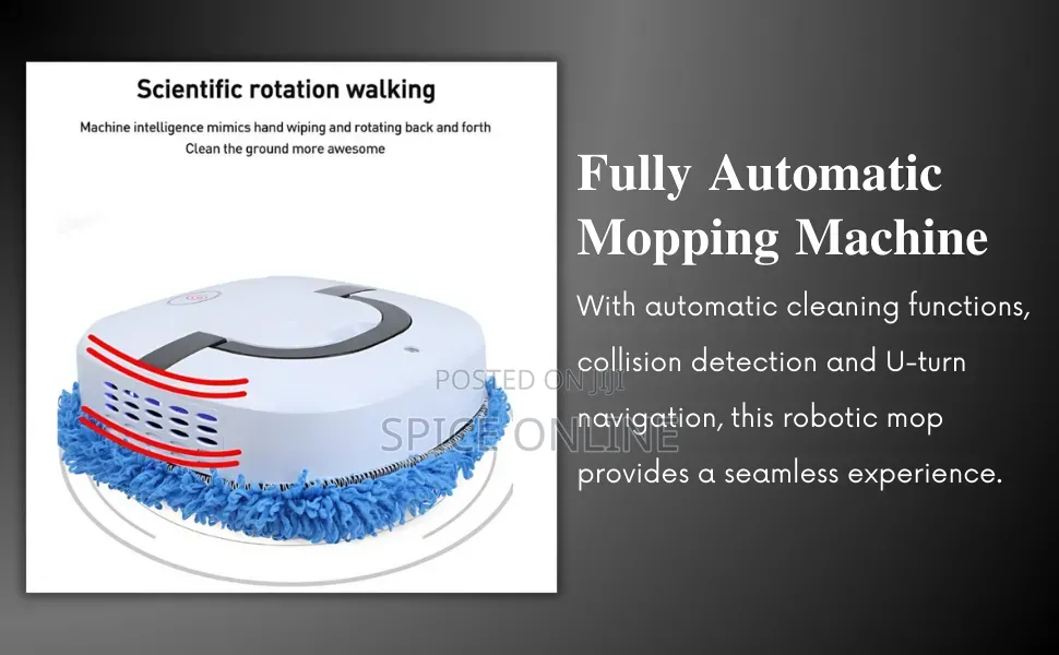 XVIP HIGH QUALITY White Intelligent Automatic Brush Mop