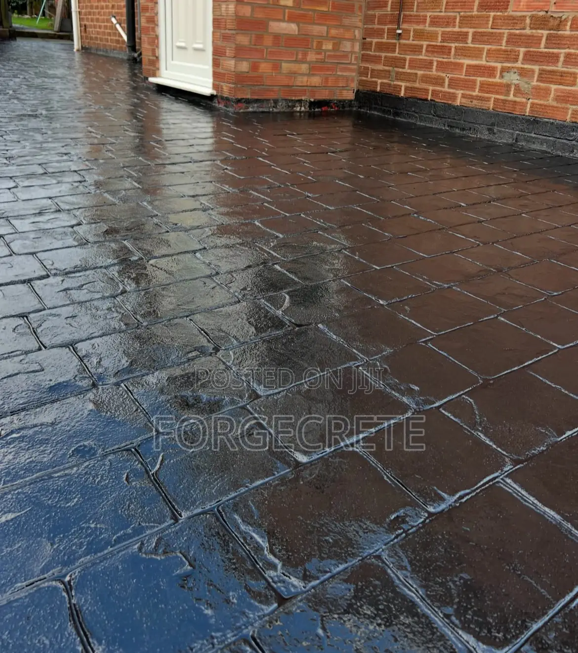 Brick Pattern Concrete Polished Floor