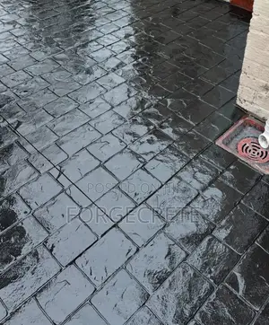 Brick Pattern Concrete Polished Floor