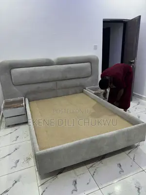 Modern Floating Upholstered Bed Frame With Premium Headboard