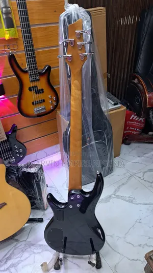 Smiger Active 5-Strings Electric Bass Guitar – Black