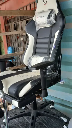 White and Black Gaming Chair