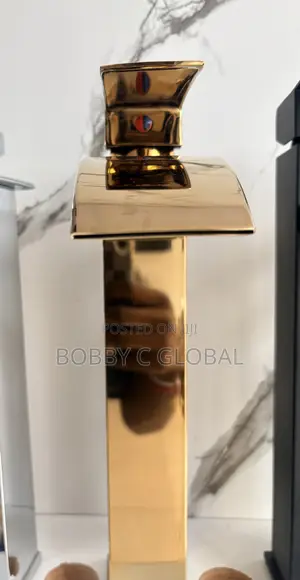 Gold Fountain Basin Mixer (Water Fall )