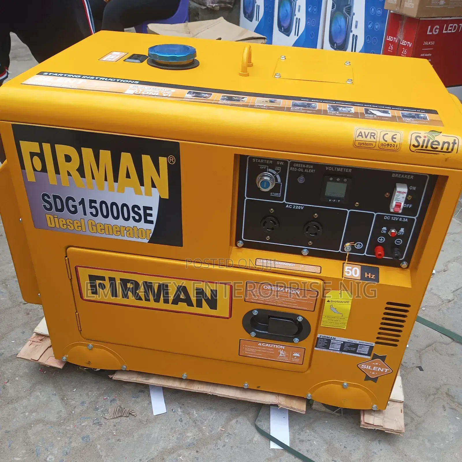Original Sound Proof Generator Fireman 10kva