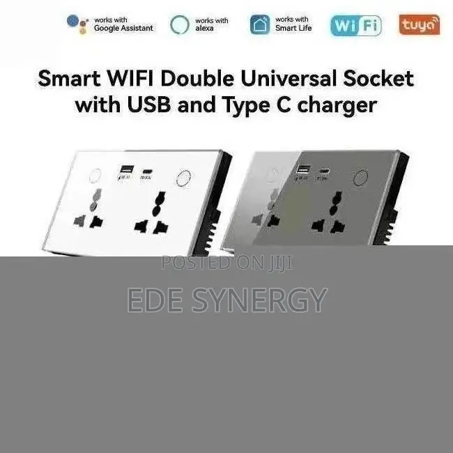 Zigbee Double Universal Smart Socket With USB Type C