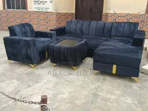 Black Lshape and single.with Center table.available.
