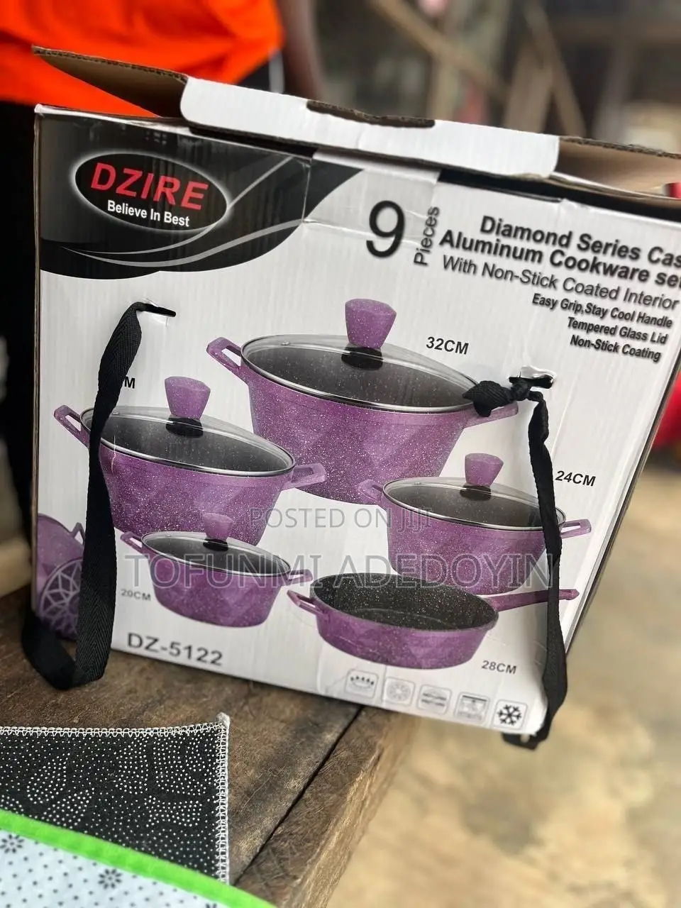 Dz5122 9pcs High Quality Granite Pot