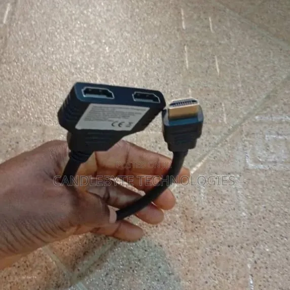 2 Way HDMI Splitter Adapter Easy Display Connection