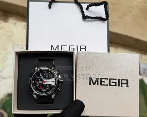 Megir Quality Silicone Strap Chronograph Watches