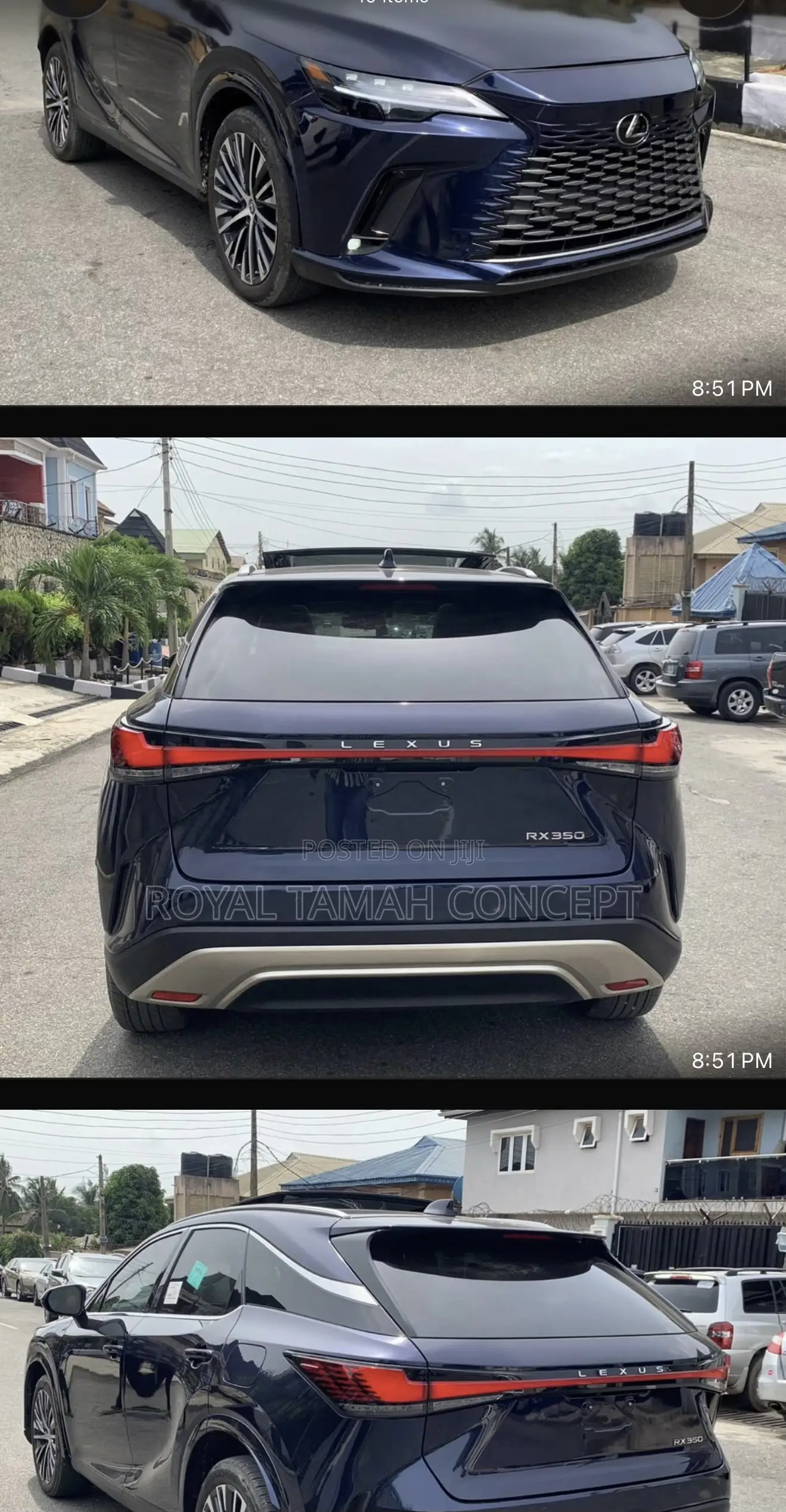 New Lexus RX 350 2024 Blue