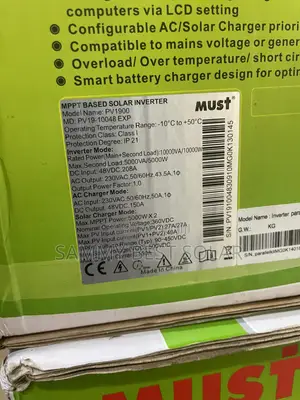 Must 10kva 48v MPPT Based Solar Hybrid Inverter