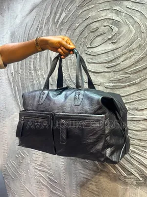 Genuine Leather Luxury Travel Duffel Bag – Strong, Spacious Stylish