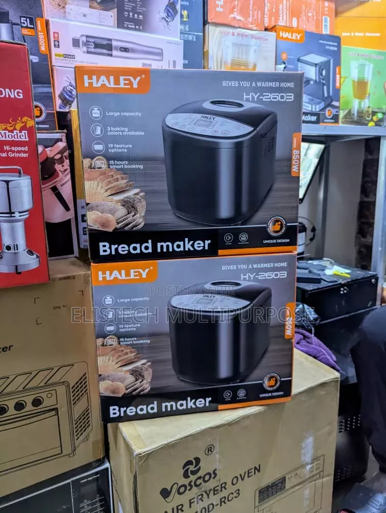 Haley Model HY-2603 Automatic Bread Maker With a Black Design
