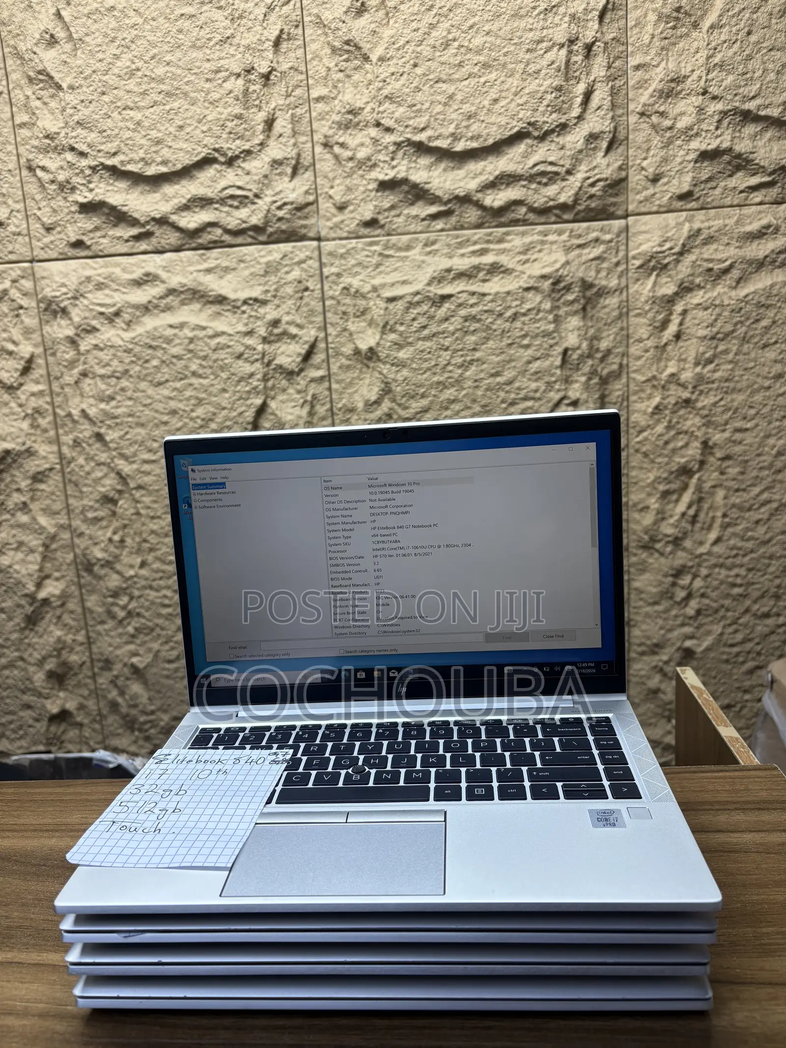 Laptop HP EliteBook 840 G7 32GB Intel Core i7 SSD 512GB