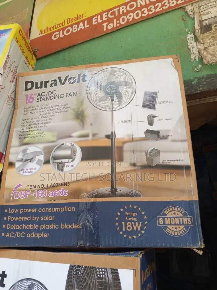16 Inches AC Dc Solar Fan