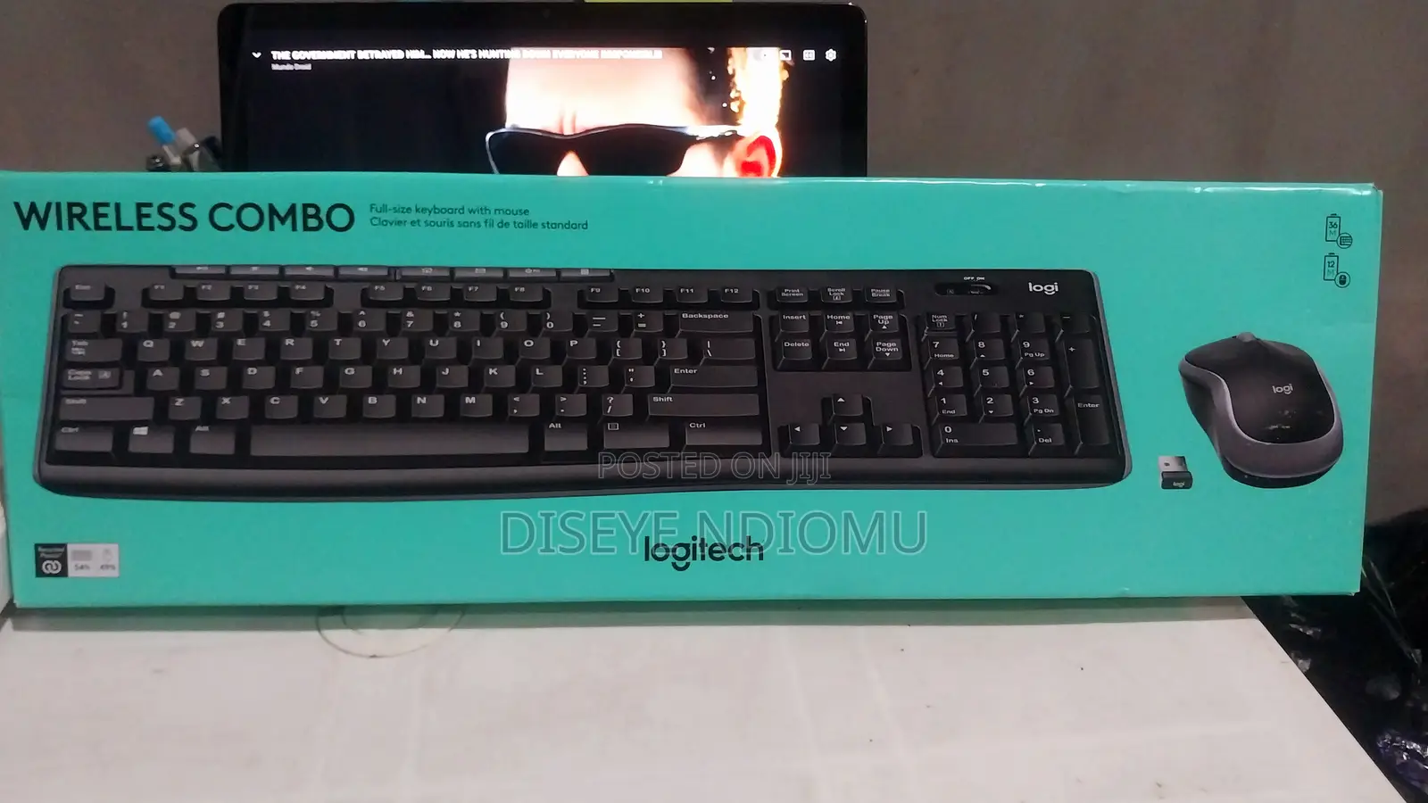 Keyboard and Mouse by Logitech. Wireless
