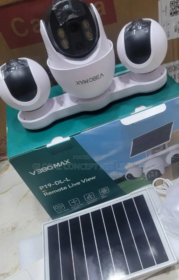 Automatic Rotating Triple Lens Solar Camera