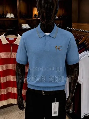 Short Sleeve Polo Shirt Zipper Collar