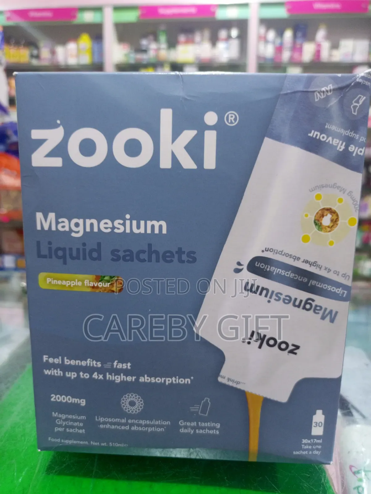 Zooki Magnesium Liquid Satchets 2,000mg X30