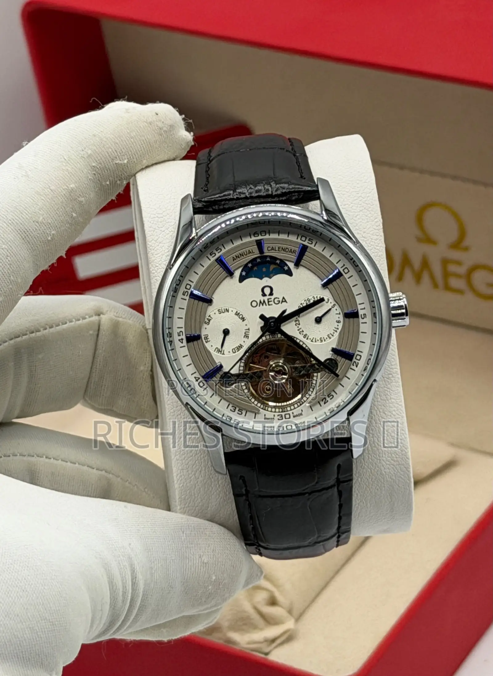 High Quality Omega Automatic Male Leather