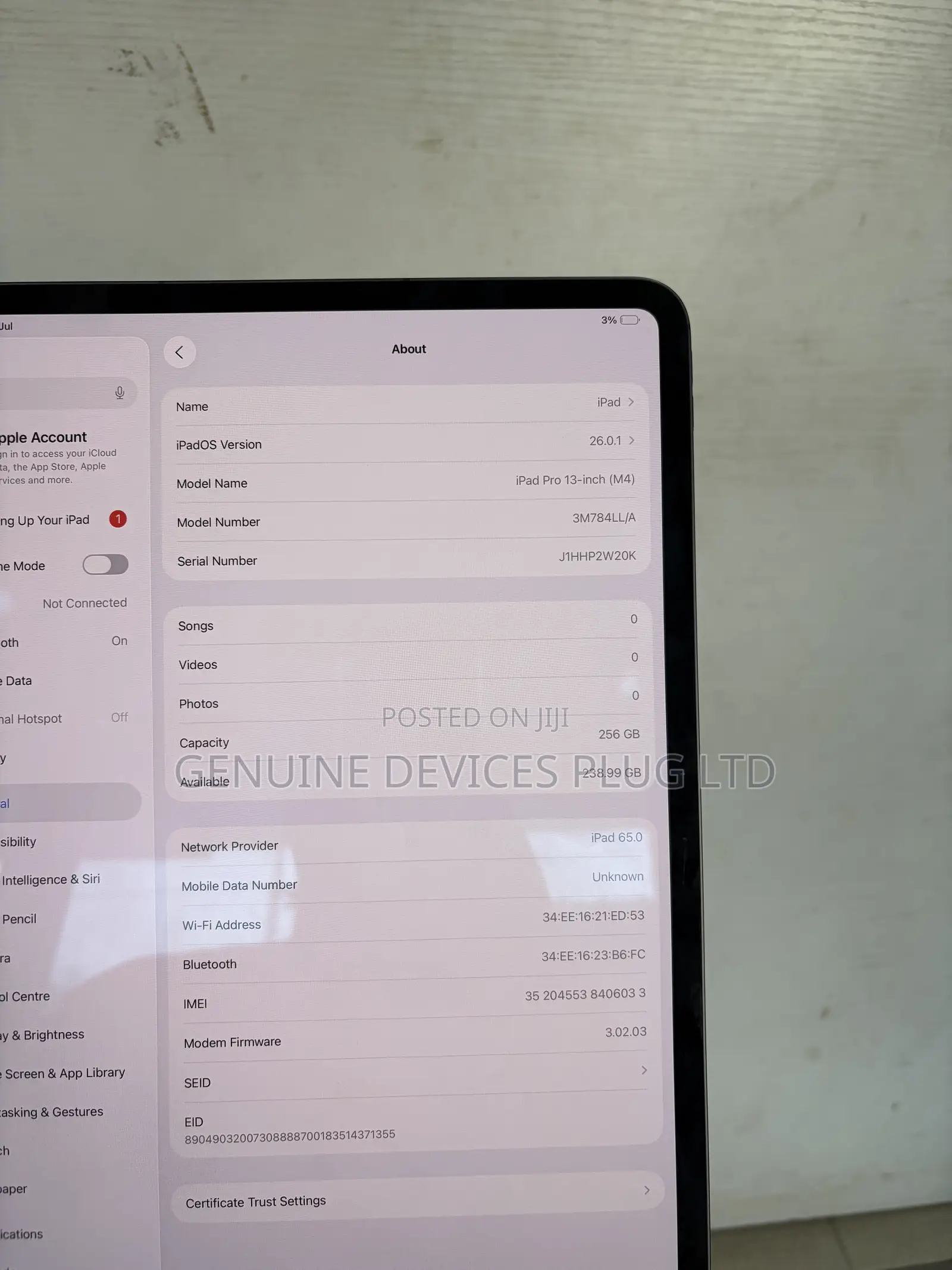 Apple iPad Pro 13 (2024) 256 GB Black