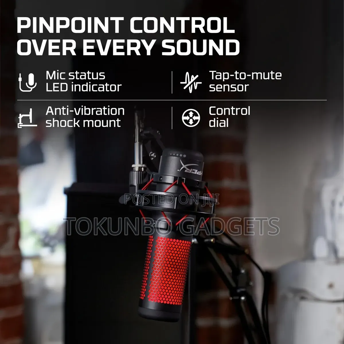 HyperX QuadCast Standalone Microphone for Streamers / Content Creators