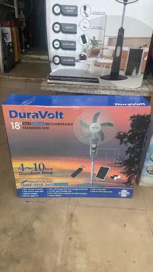 Duravolt Solar Rechargeable Fan
