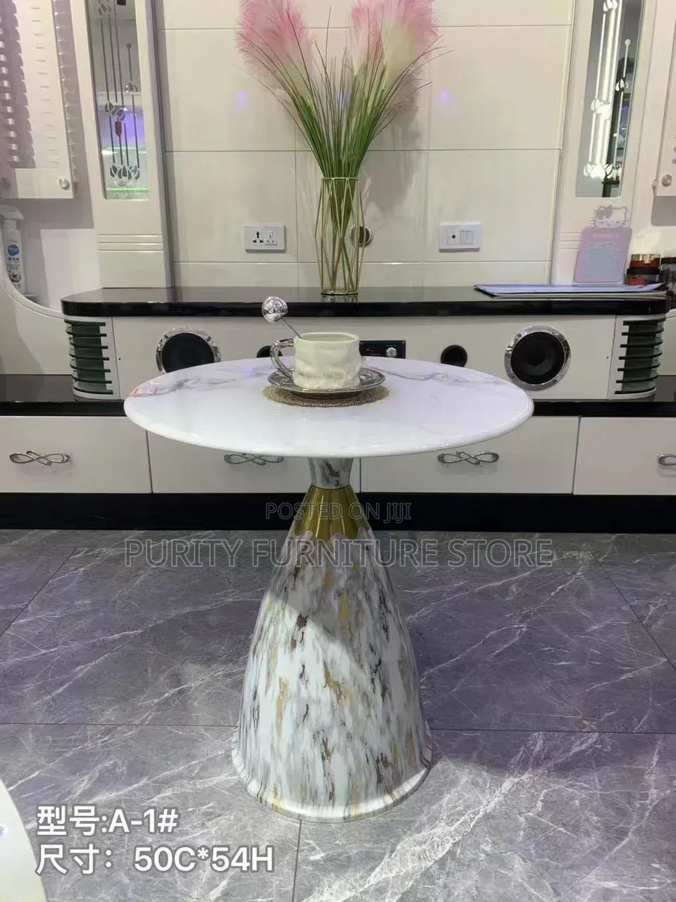 Modern Side Stools With Ceramic Top