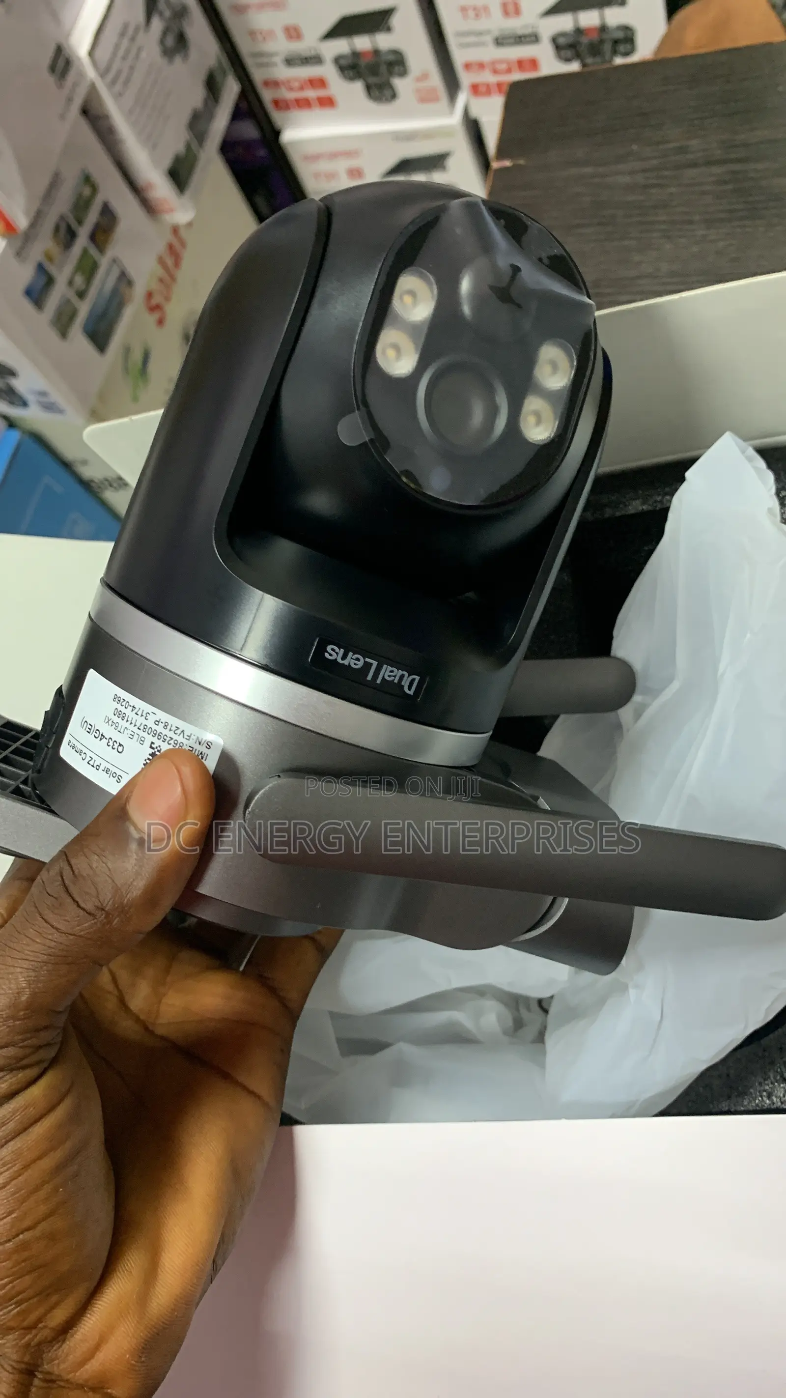 CCTV Solar Dual Lens Camera( Fish)