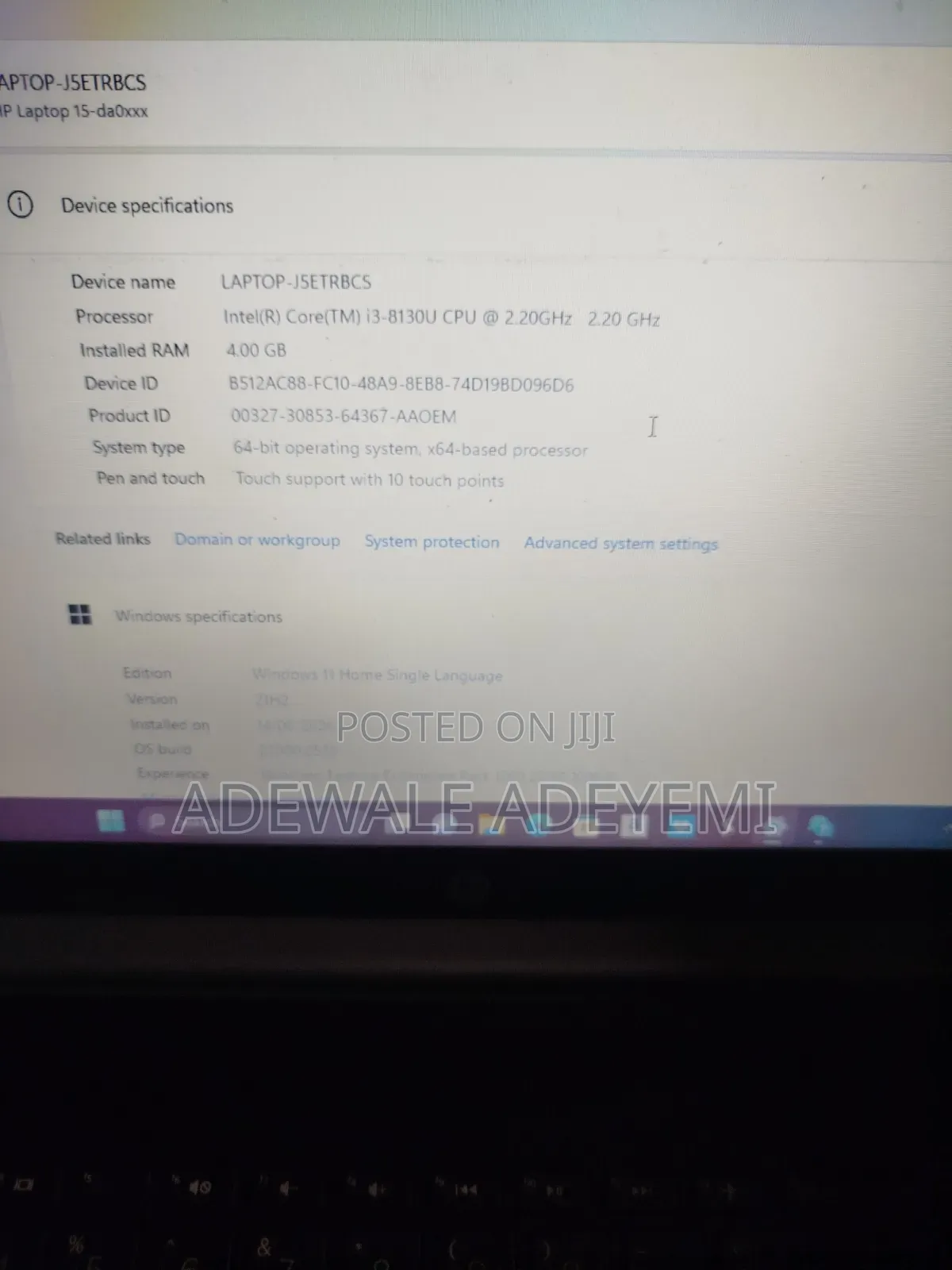 Laptop HP 15 4GB Intel Core i3 HDD 1T