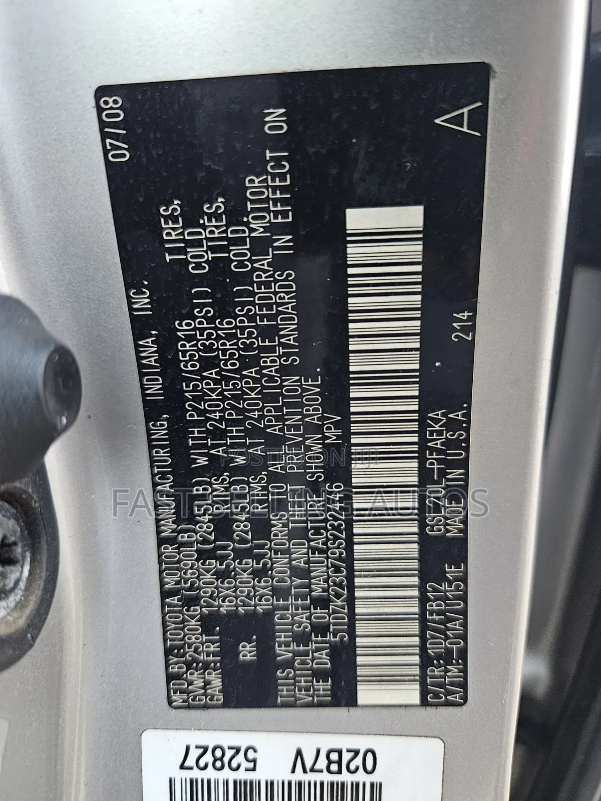 Toyota Sienna 2009 Silver