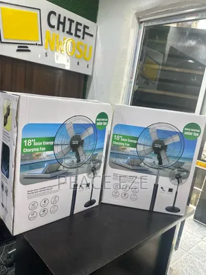 18" Great Heritage Solar Fan With Charger and Solar Panel