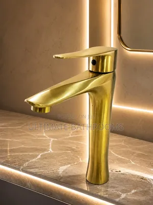 High Quality Brush Gold Basin Mixer Faucet