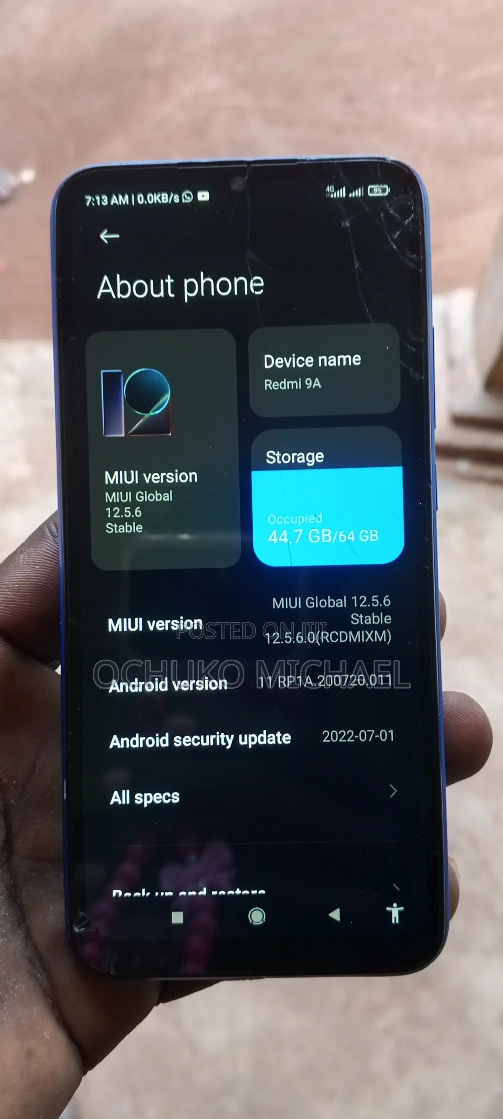 Xiaomi Redmi 9A 64 GB Blue