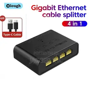 Gigabit Router Broadband Network 1000mbps– 1 to 4 Splitter