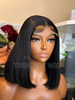 4x4 Lace Short Bob Bone Straight
