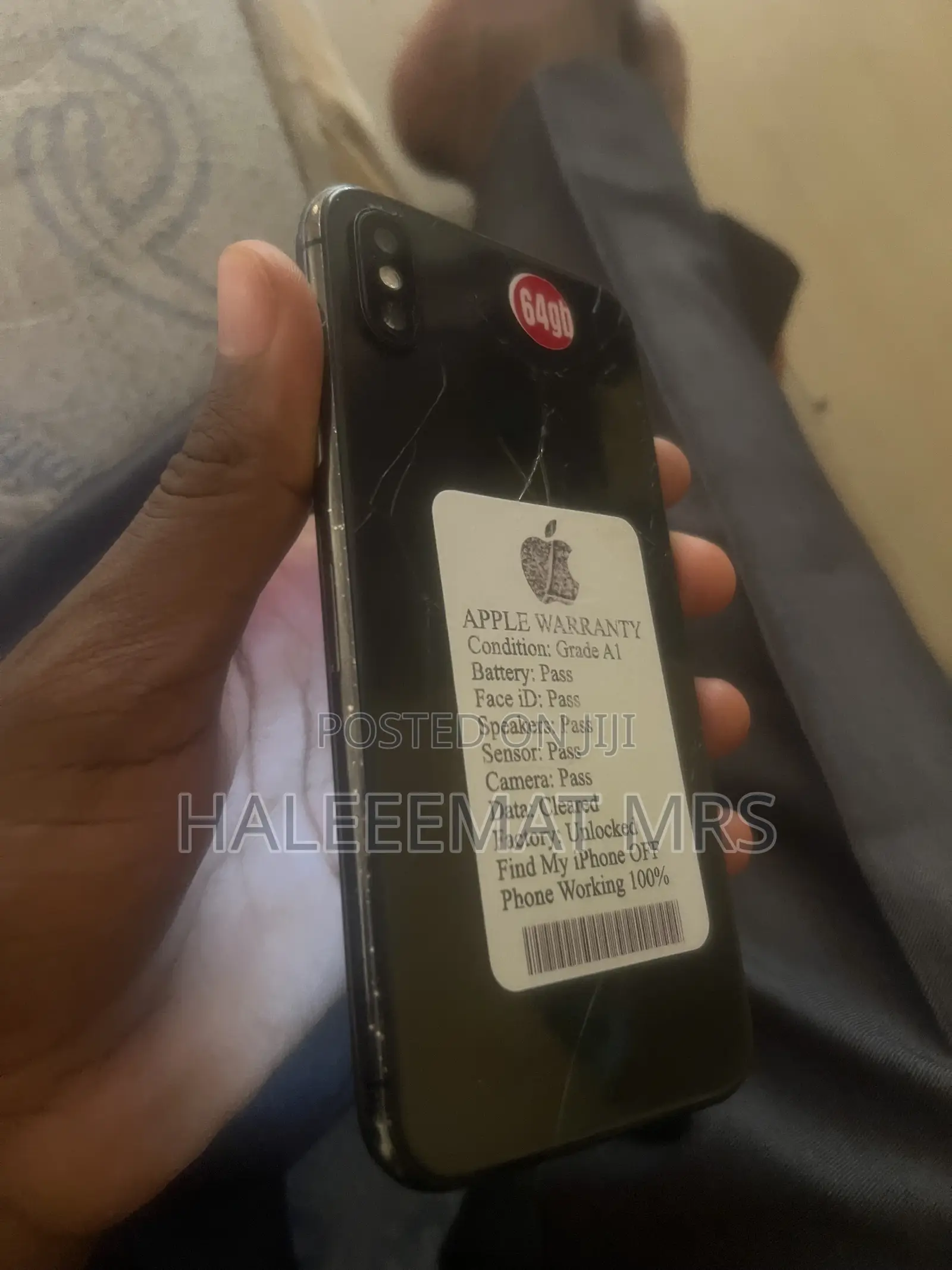 Apple iPhone X 64 GB Black