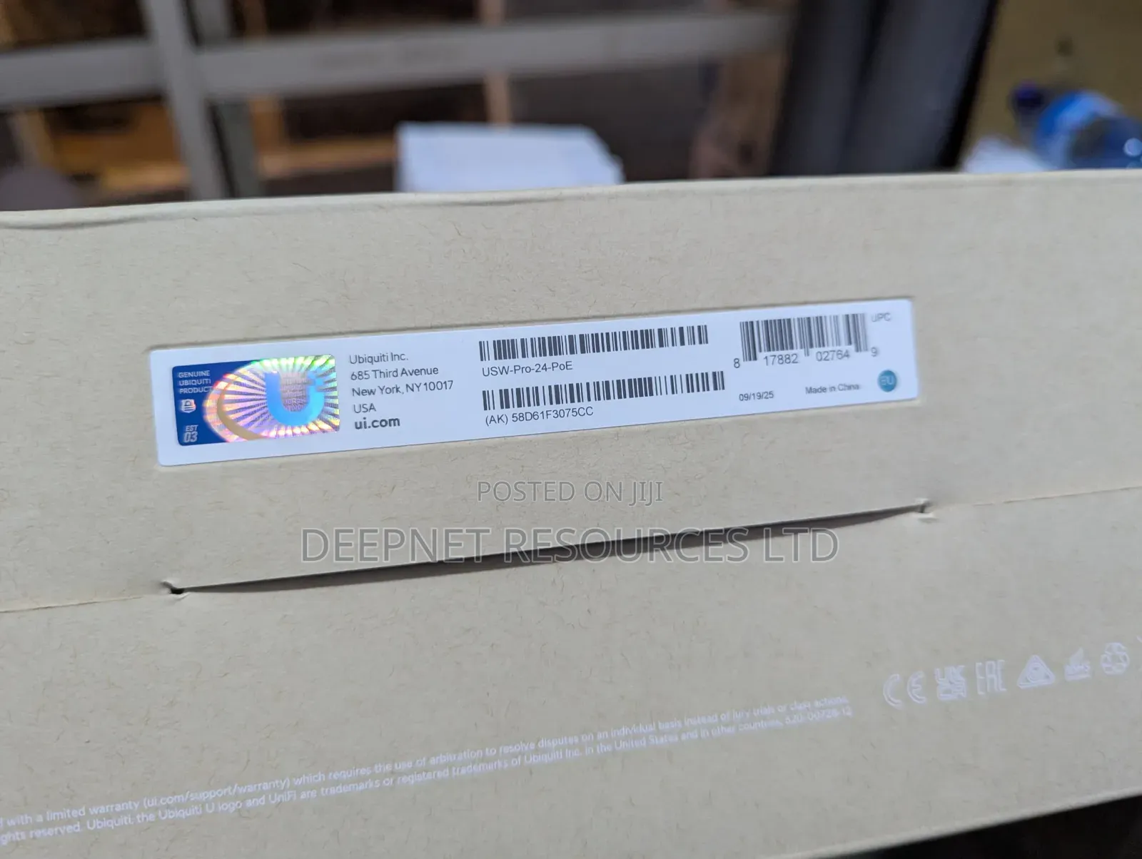 Unifi 24port Gigabit Managed Poe Switch