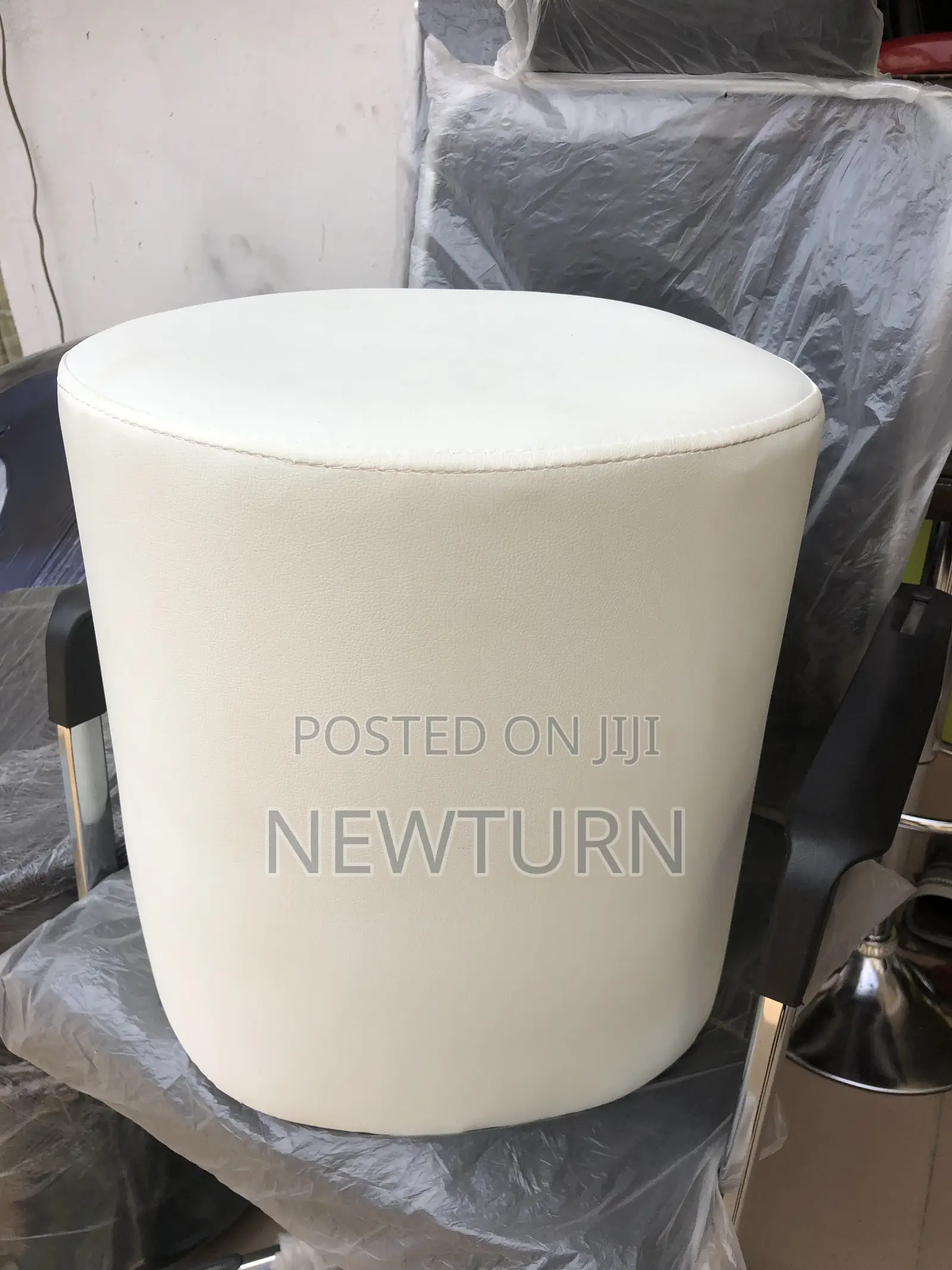 Mini Leather Padded Sofa Stools.