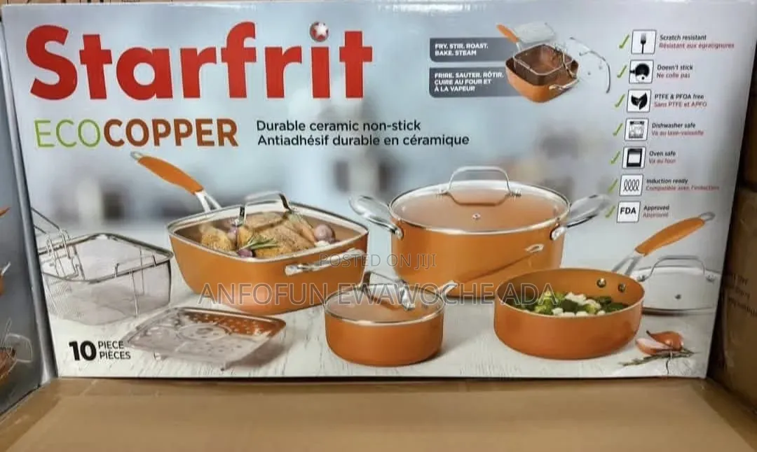 10-Piece Starfrit EcoCopper Cookware Set