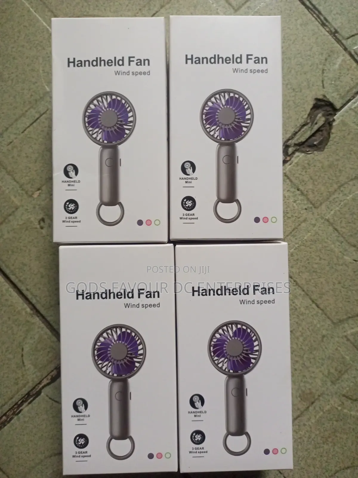 3 PCS Make-Up Handheld Fan
