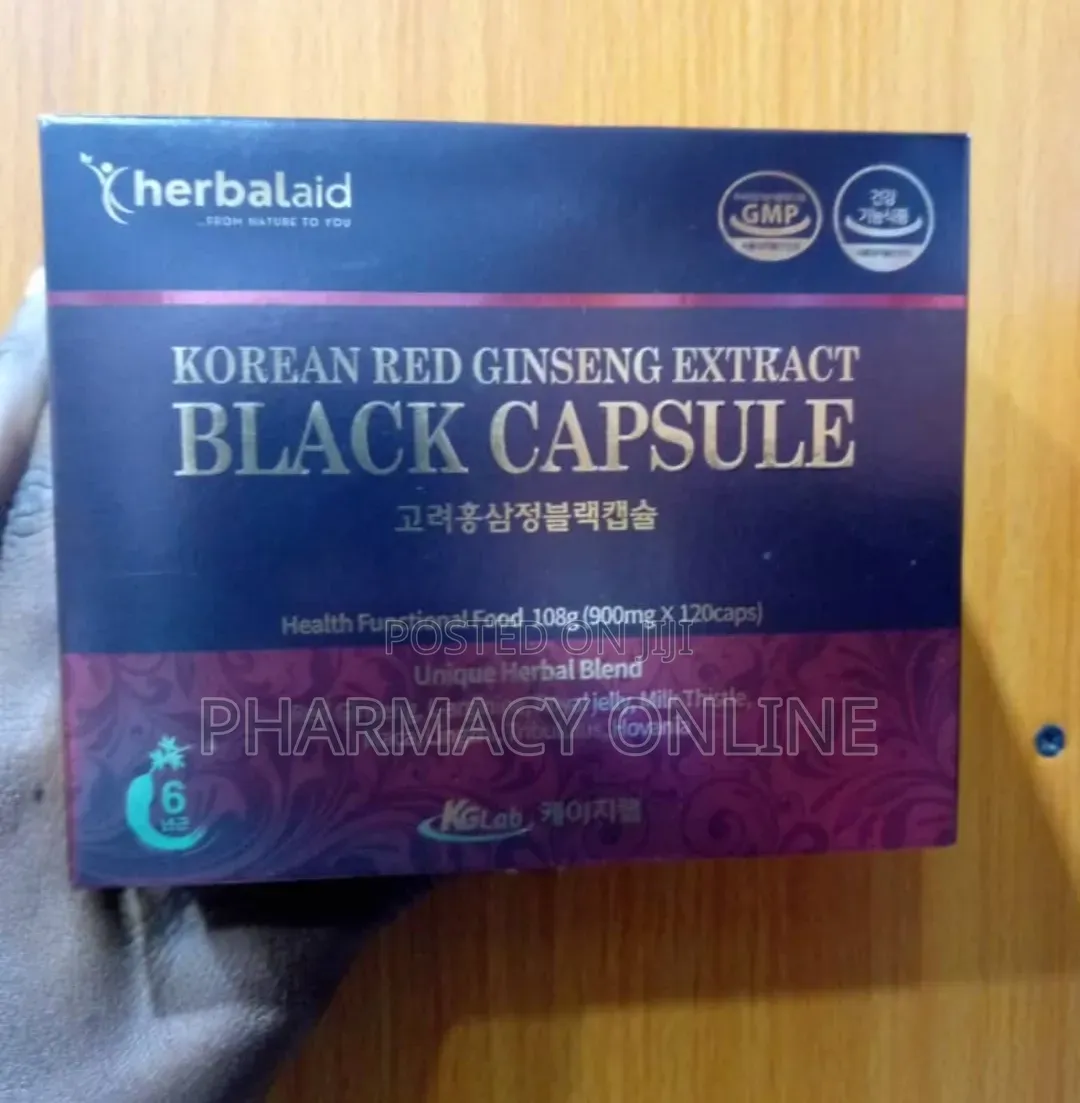 Herbalaid Korean Red Ginseng Extract Black * 120 Capsules