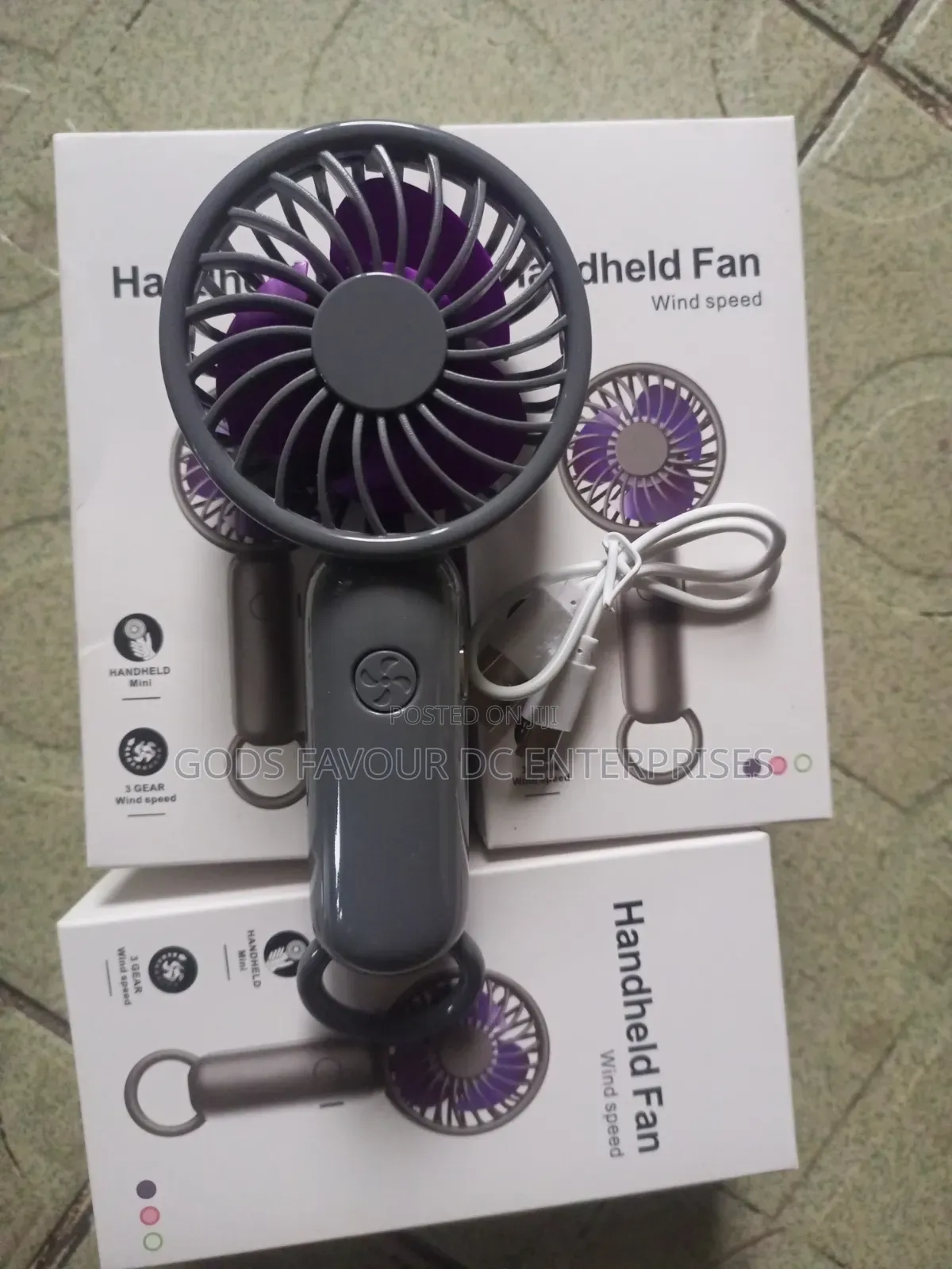 3 PCS Make-Up Handheld Fan
