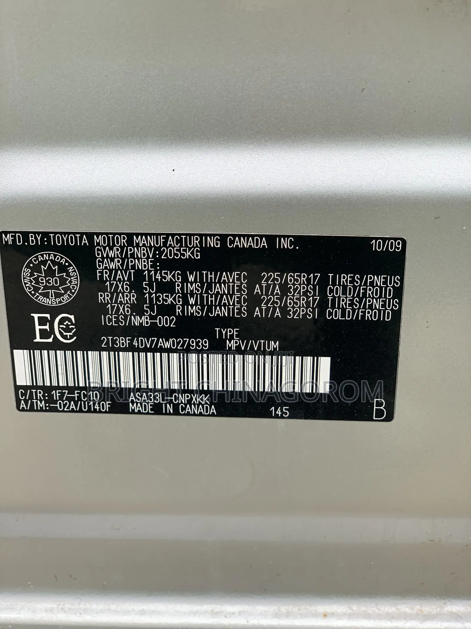 Toyota RAV4 2010 Silver