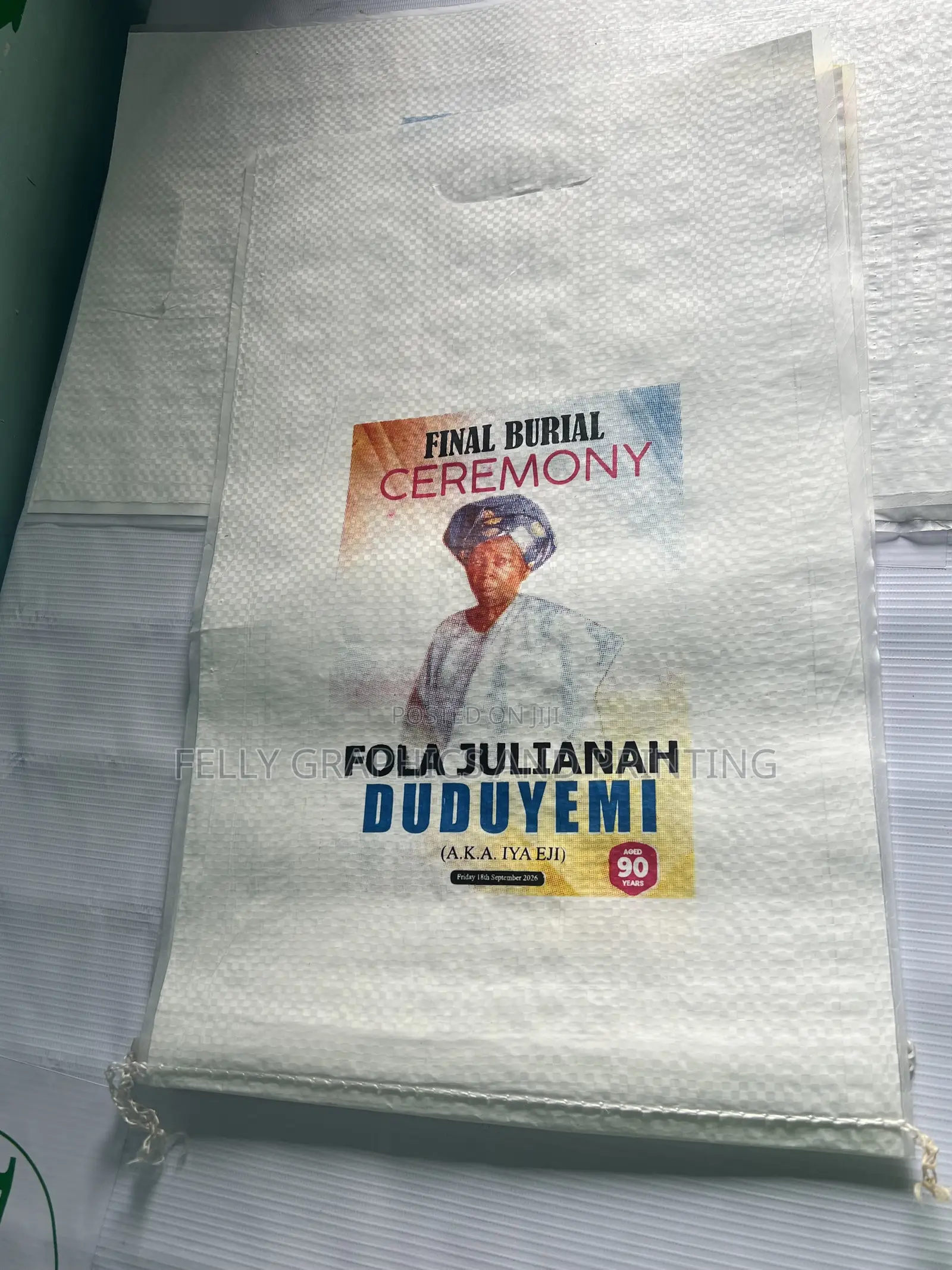 Full Colour Printing on Sack