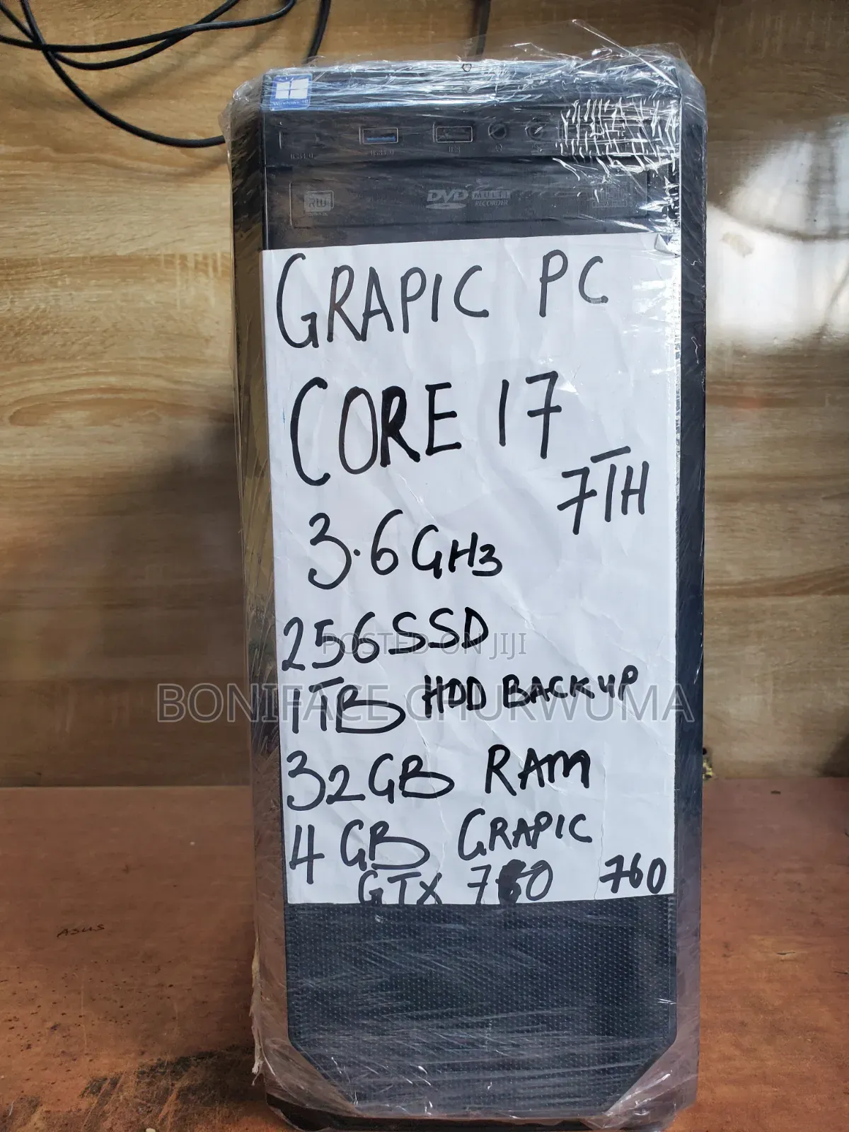 Desktop Computer Asus 32GB Intel Core i7 HDD+SSD 1.5T