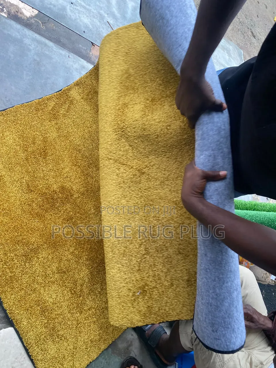 Customised Rug(gold Color)
