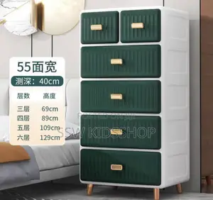 Mothercare Premium Plastic Storage Drawer Cabinet – 5 Layer Organizer