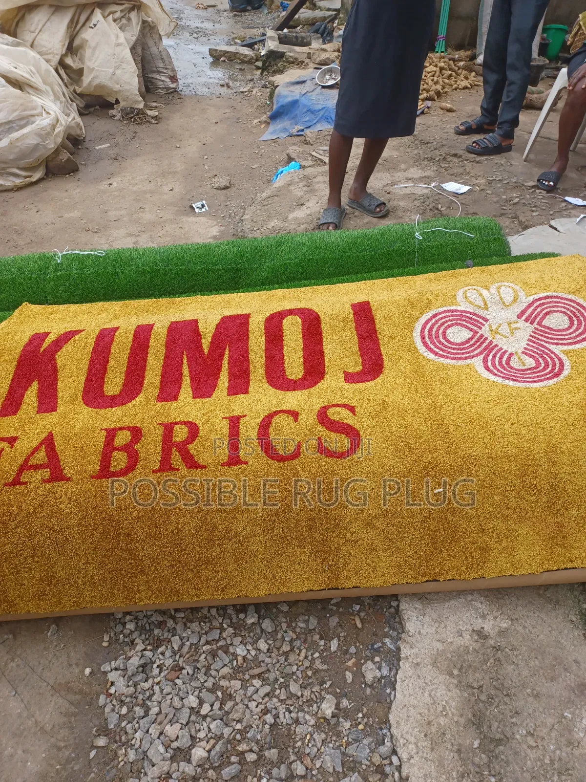 Customised Rug(gold Color)