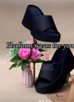 Luxury Black Platform Slide Slippers for Ladies, Trending 2026